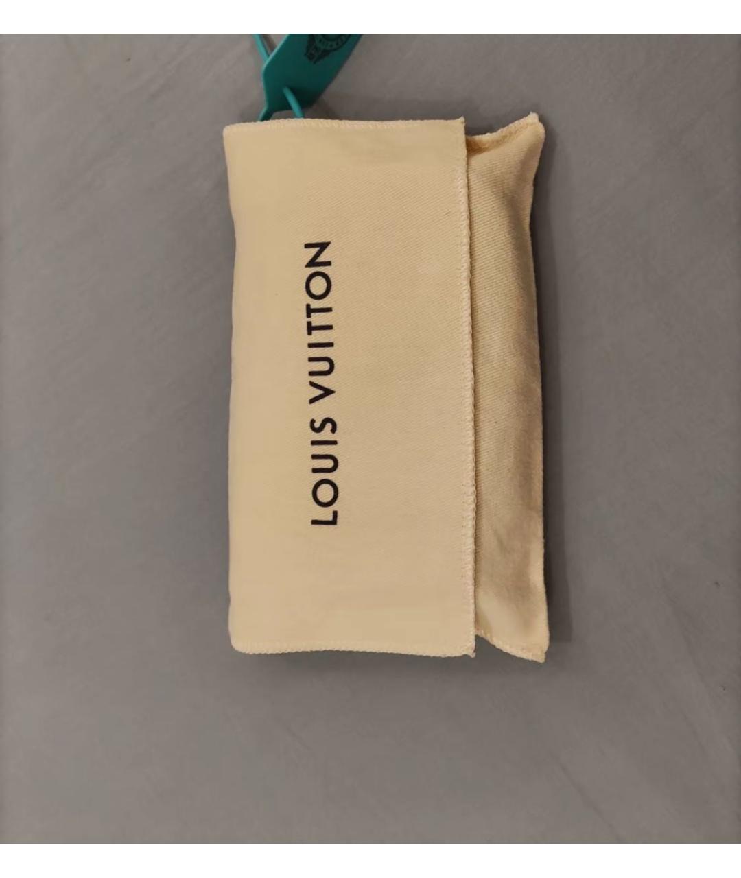 LOUIS VUITTON Коричневая кожаная сумка через плечо, фото 4