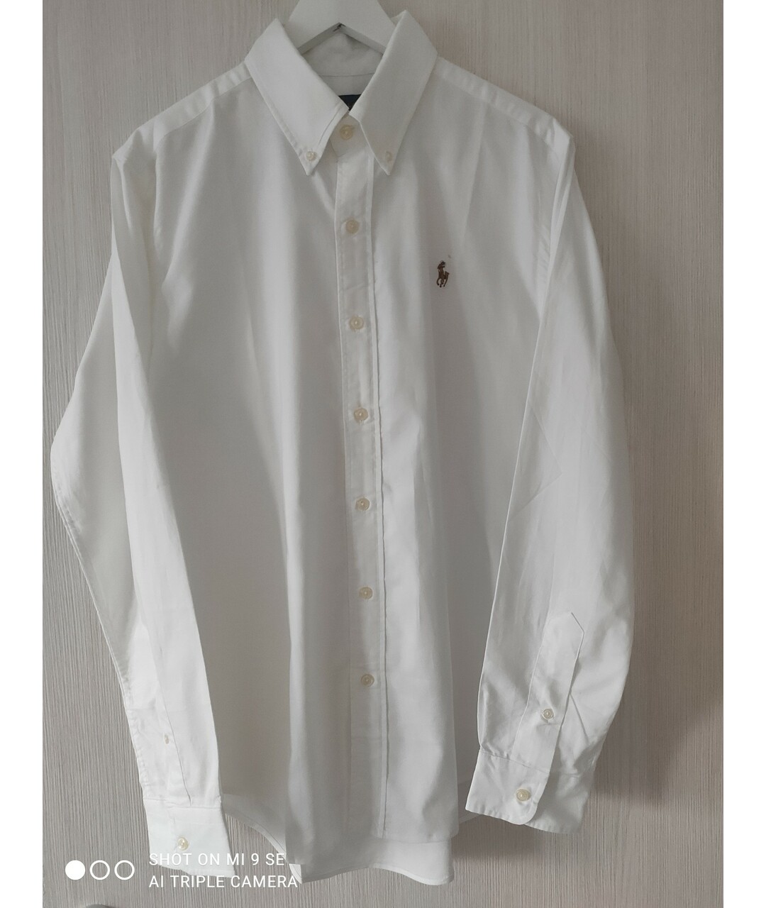 RALPH LAUREN Белая хлопковая классическая рубашка, фото 8