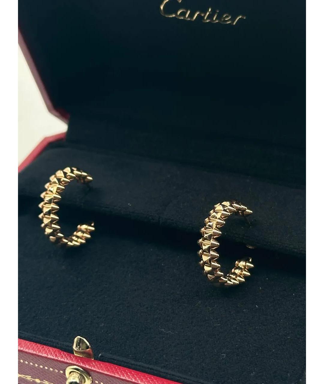 CARTIER Золотые серьги из розового золота, фото 3