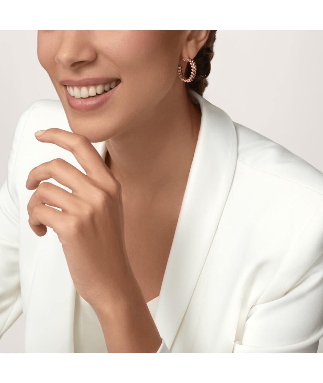 CARTIER Золотые серьги из розового золота, фото 2