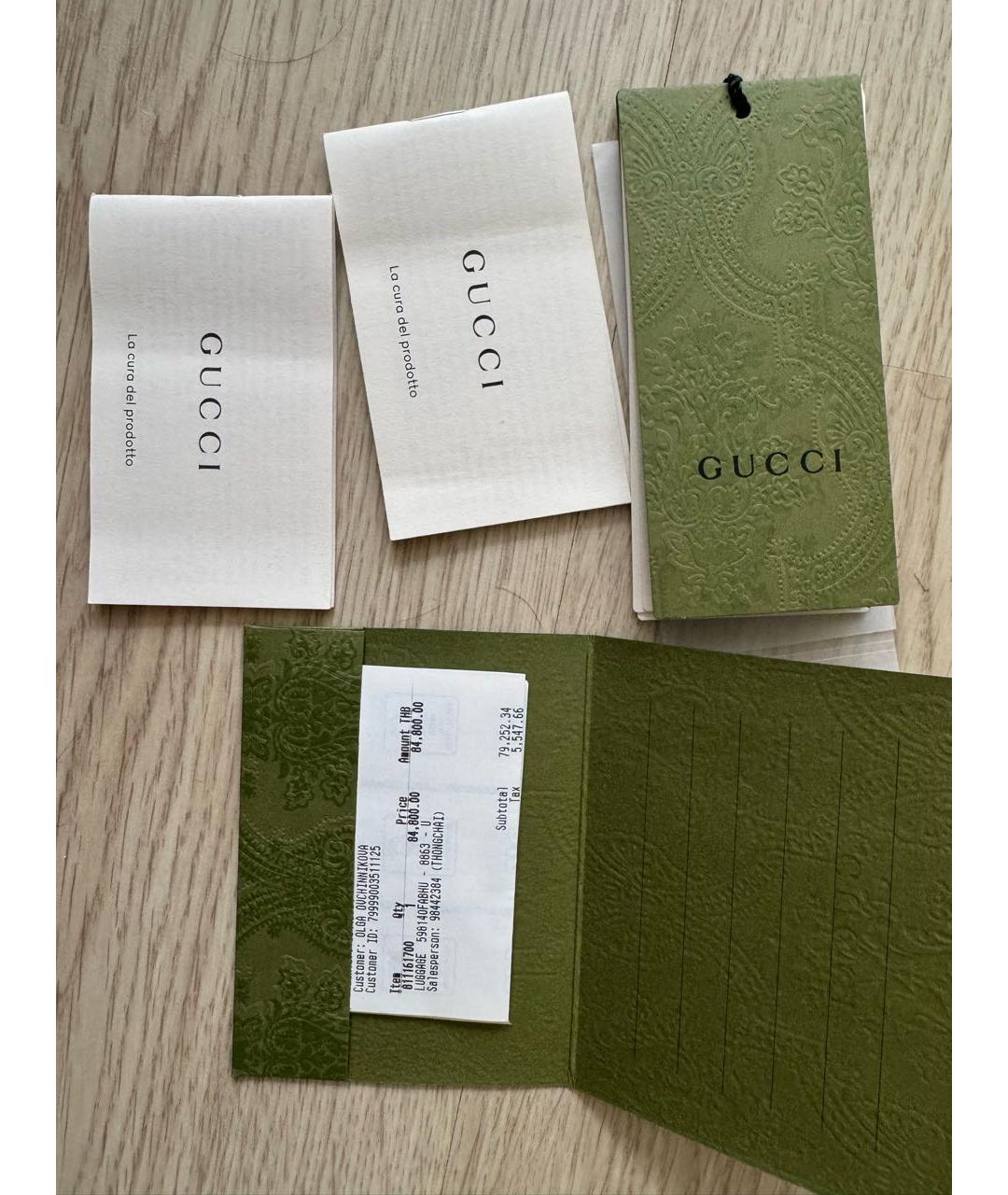 GUCCI Серый кожаный рюкзак, фото 8