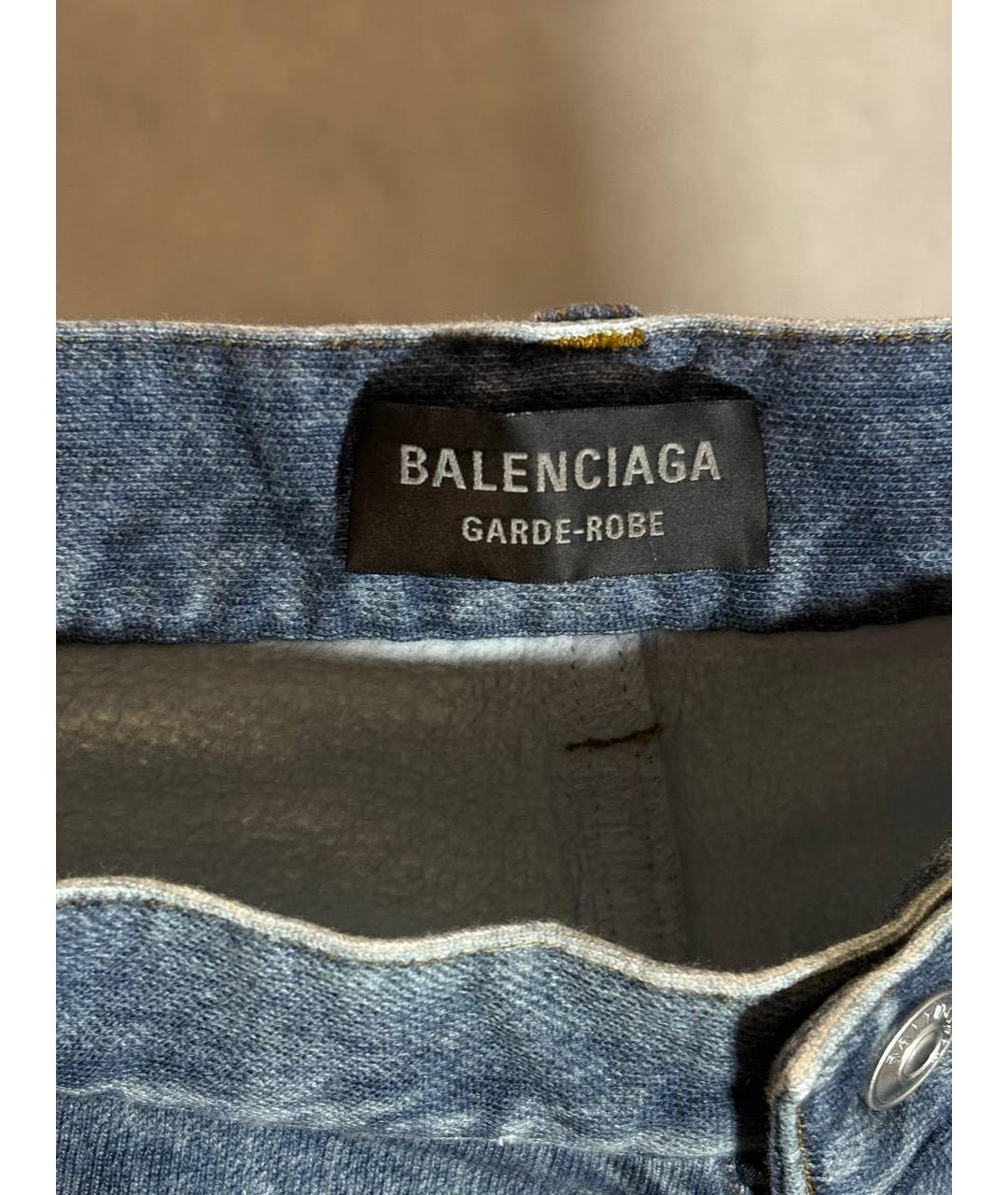 BALENCIAGA Серые хлопковые прямые джинсы, фото 7