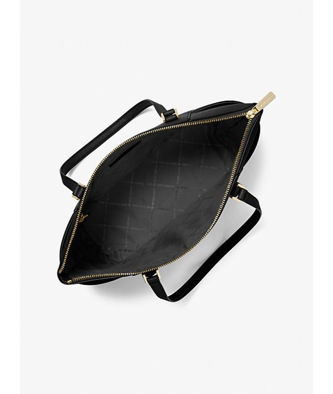 MICHAEL KORS Черная сумка тоут из искусственной кожи, фото 4