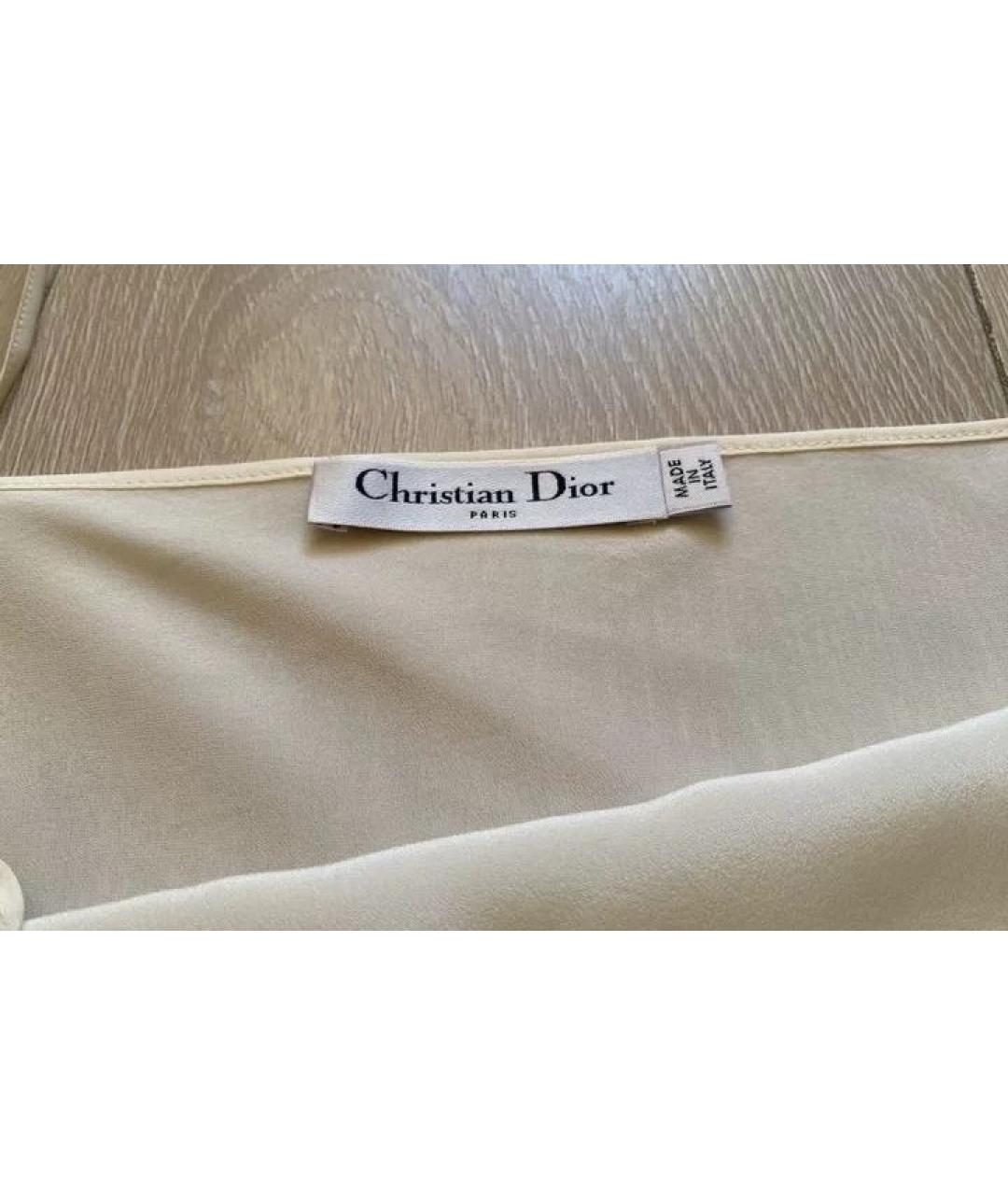 CHRISTIAN DIOR Шелковая майка, фото 4