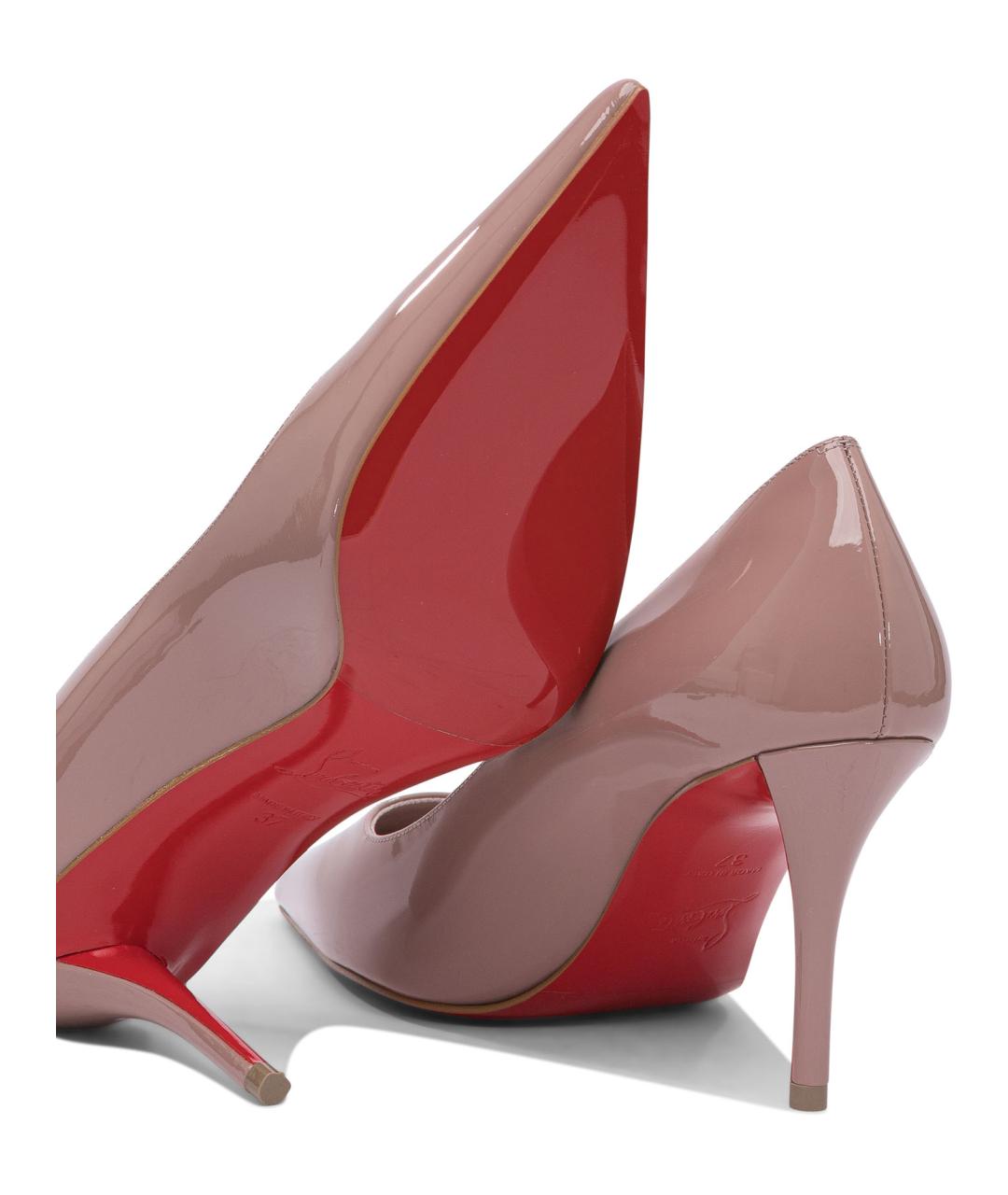 CHRISTIAN LOUBOUTIN Розовые кожаные туфли, фото 3