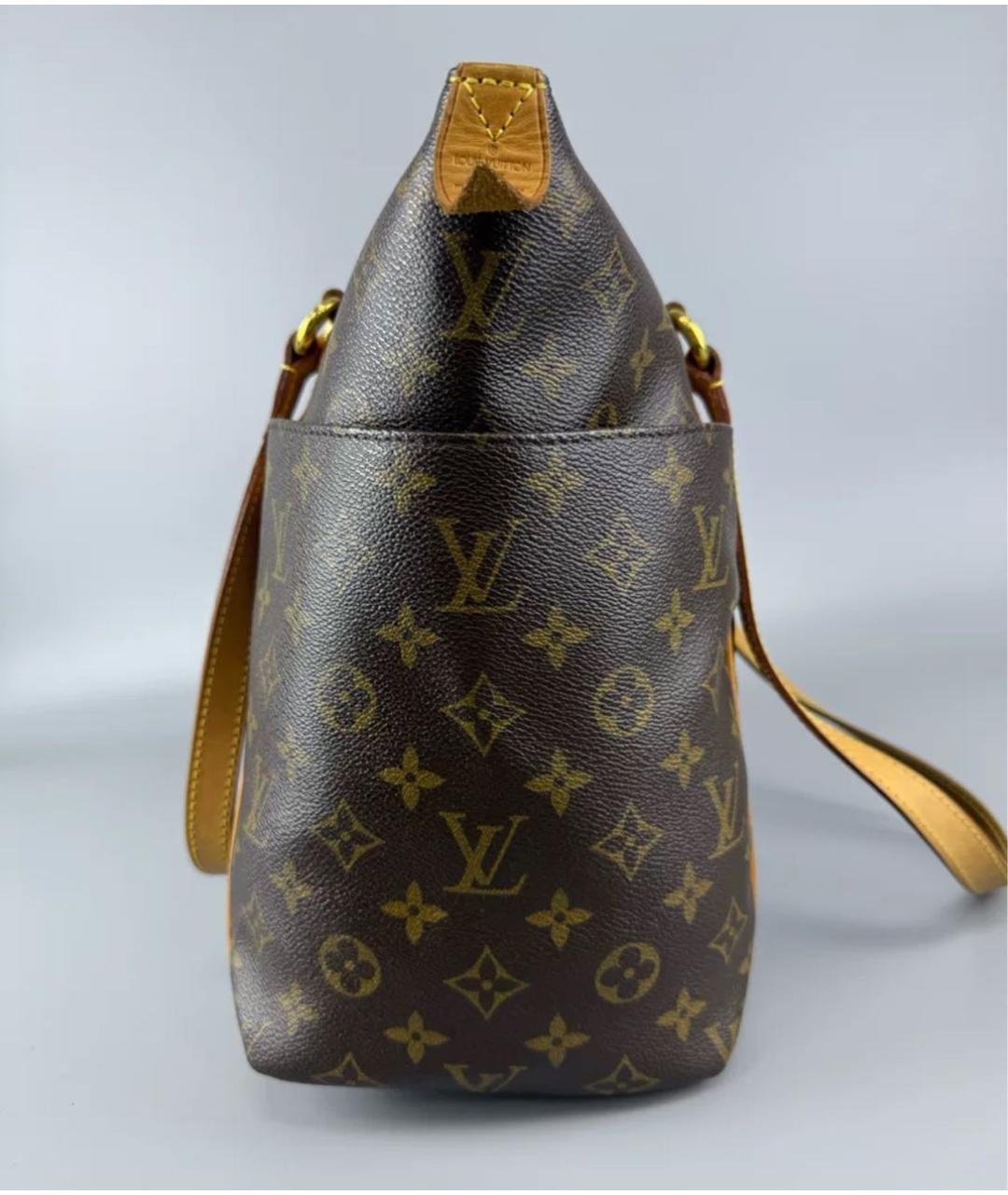 LOUIS VUITTON Коричневая сумка тоут, фото 4