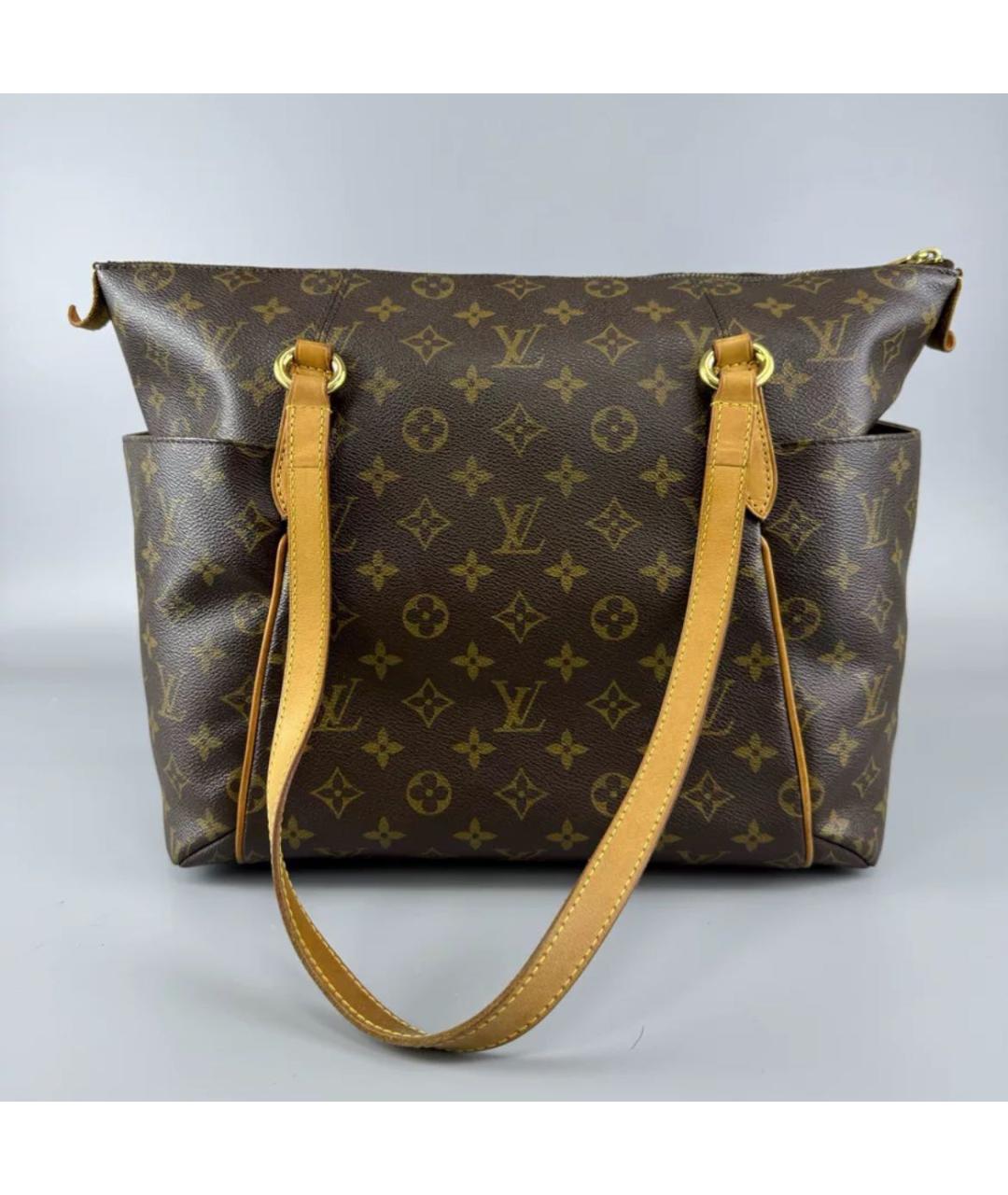 LOUIS VUITTON Коричневая сумка тоут, фото 9