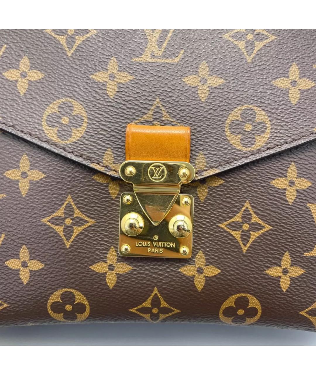 LOUIS VUITTON Коричневая сумка с короткими ручками, фото 8