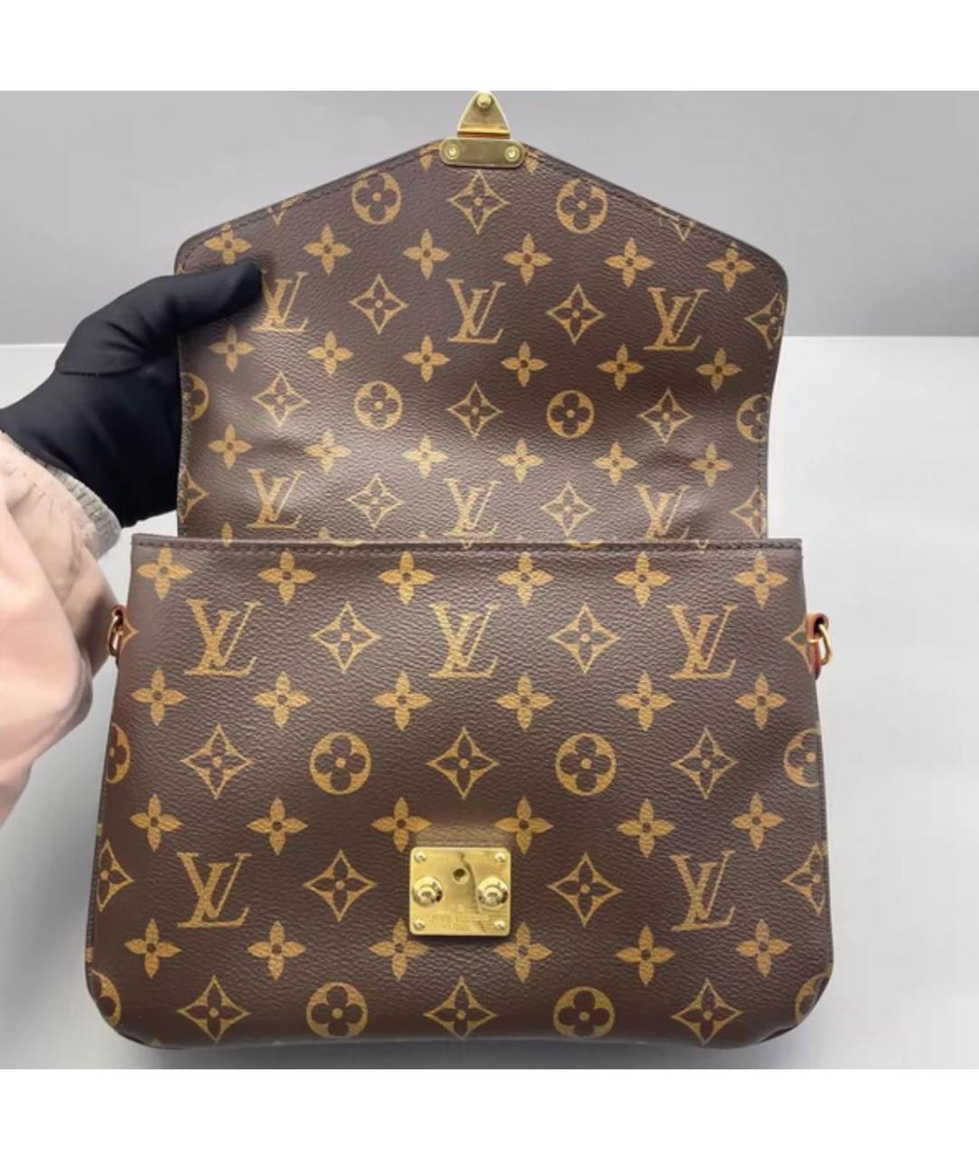 LOUIS VUITTON Коричневая сумка с короткими ручками, фото 7