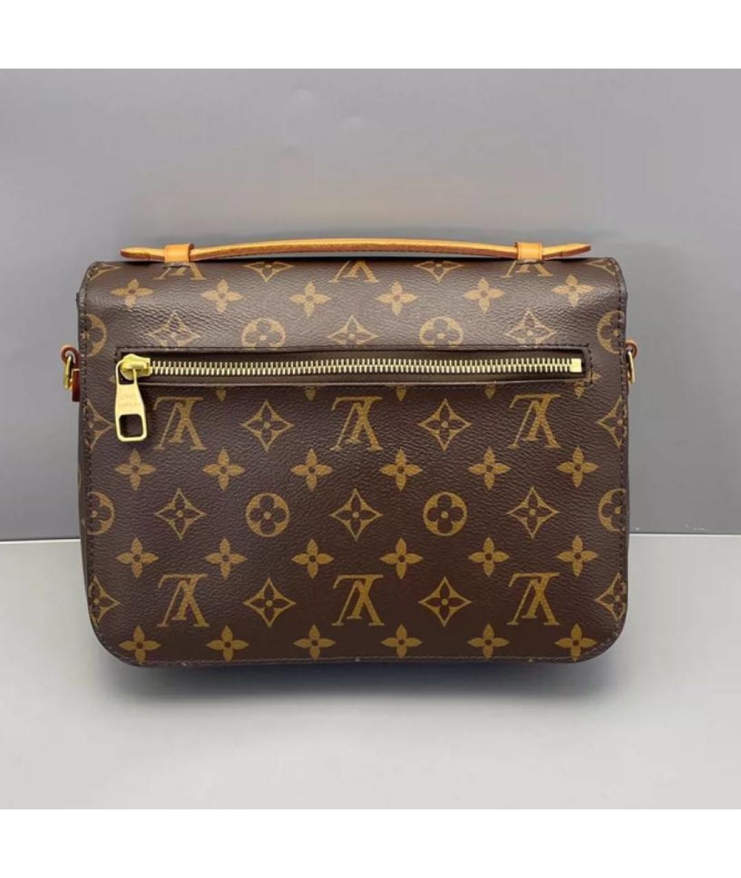 LOUIS VUITTON Коричневая сумка с короткими ручками, фото 2