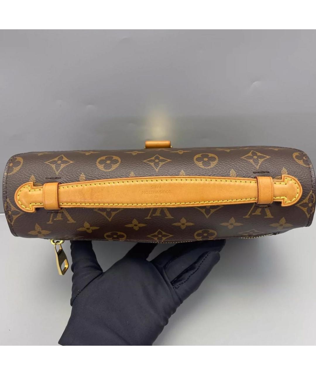 LOUIS VUITTON Коричневая сумка с короткими ручками, фото 5