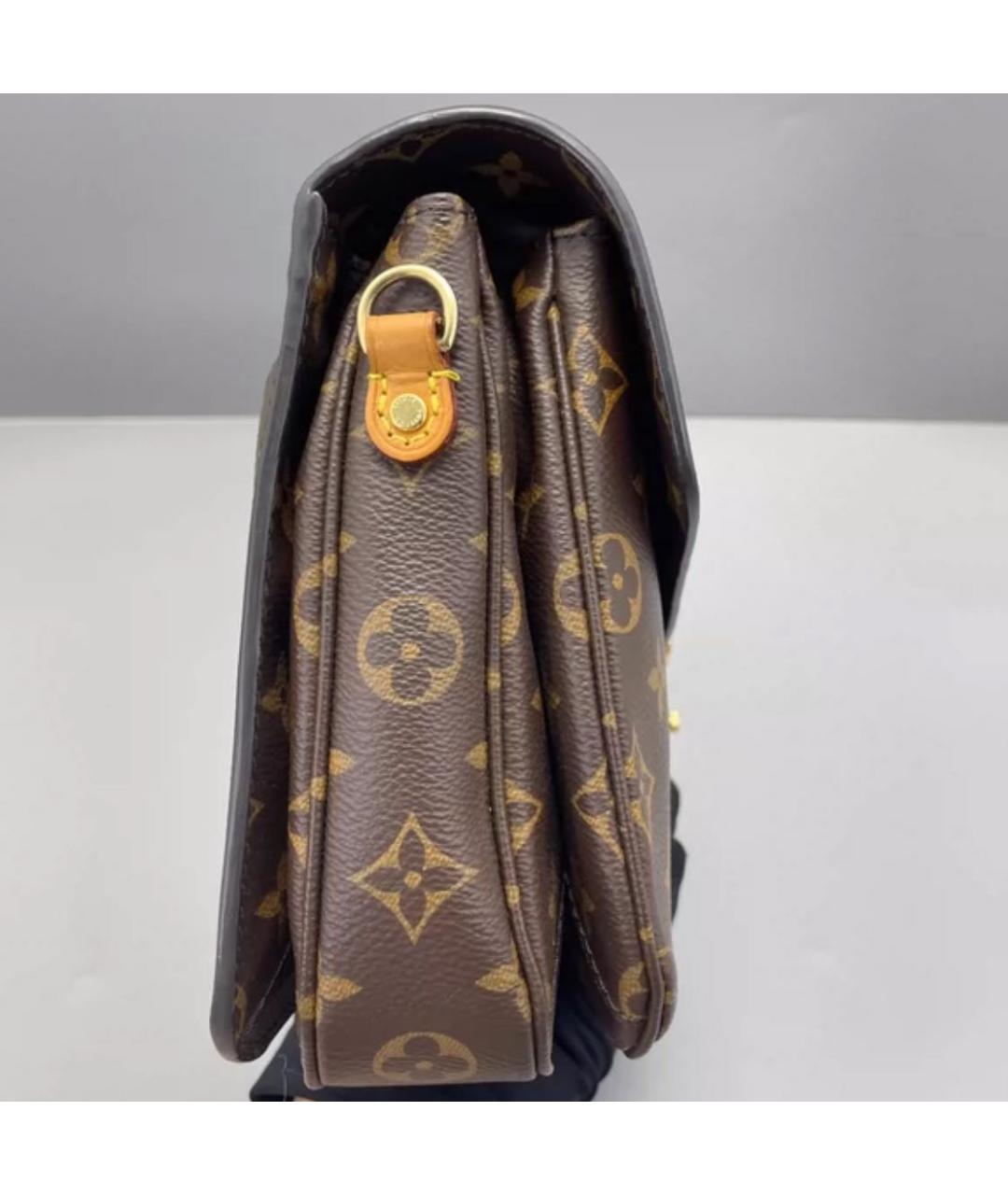 LOUIS VUITTON Коричневая сумка с короткими ручками, фото 3