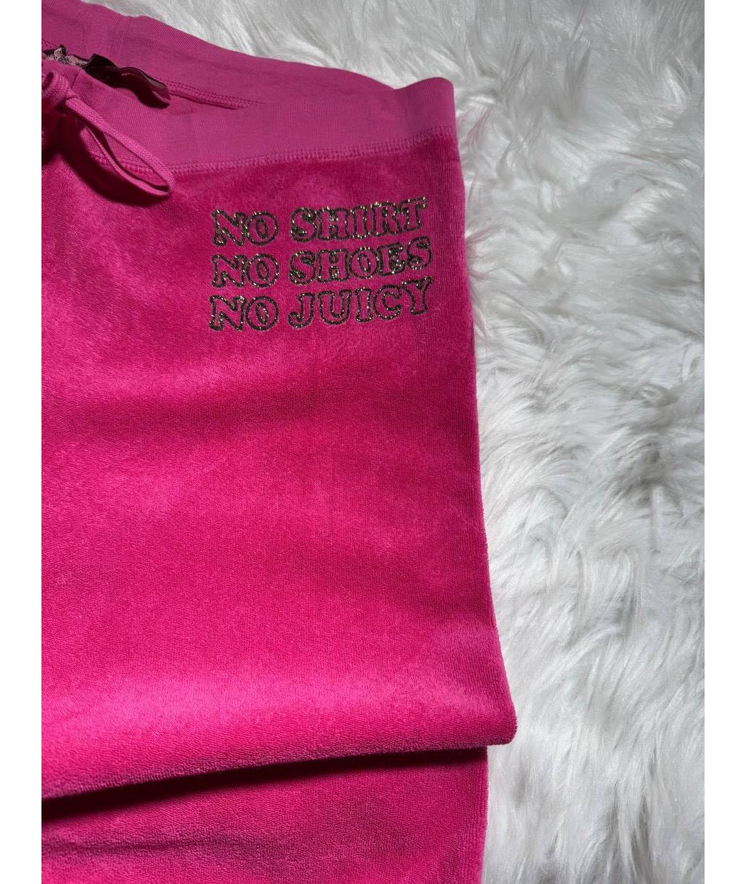 JUICY COUTURE Розовые брюки широкие, фото 2