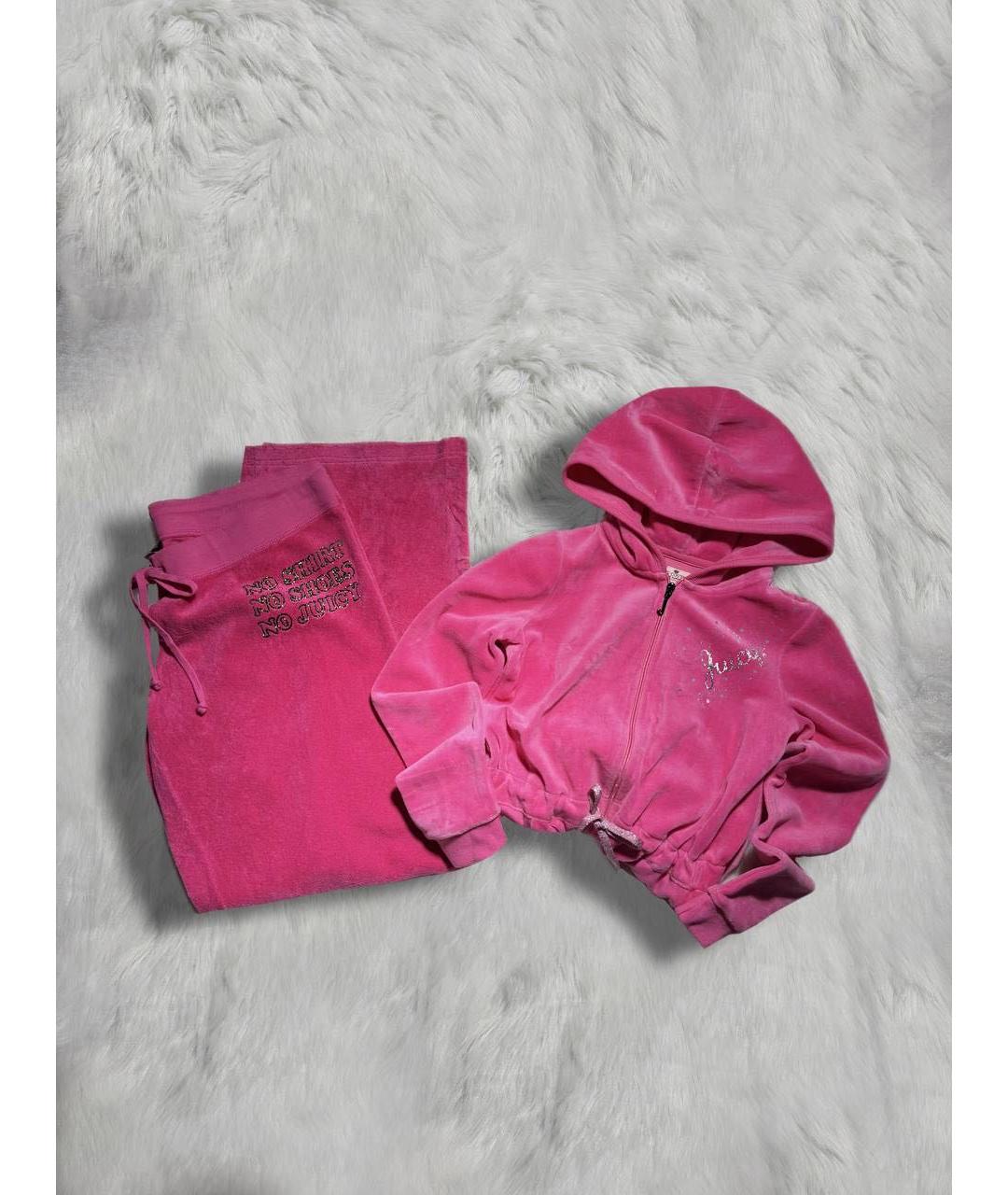 JUICY COUTURE Розовые брюки широкие, фото 6