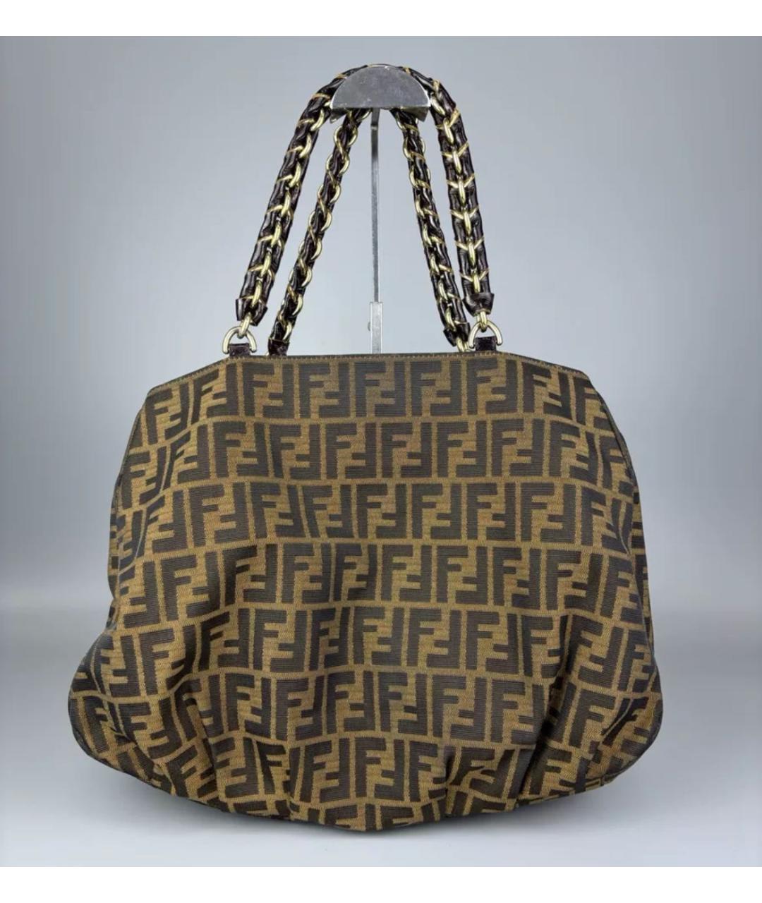 FENDI Коричневая сумка тоут, фото 2
