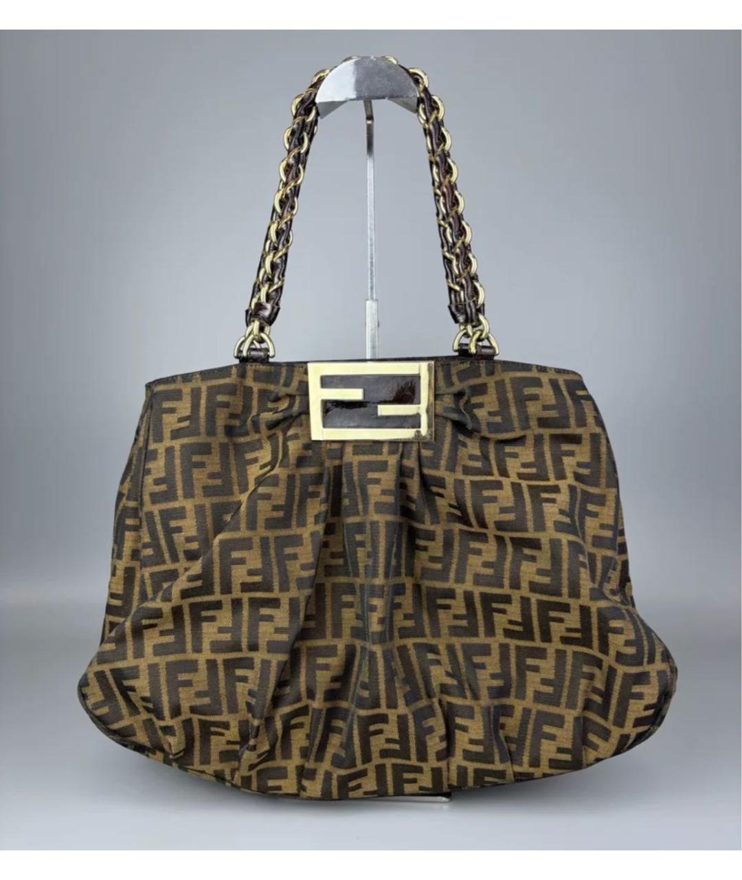 FENDI Коричневая сумка тоут, фото 9