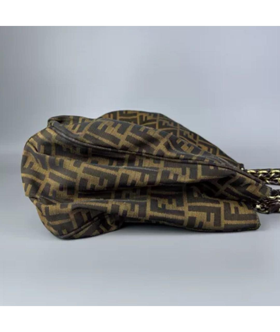 FENDI Коричневая сумка тоут, фото 3