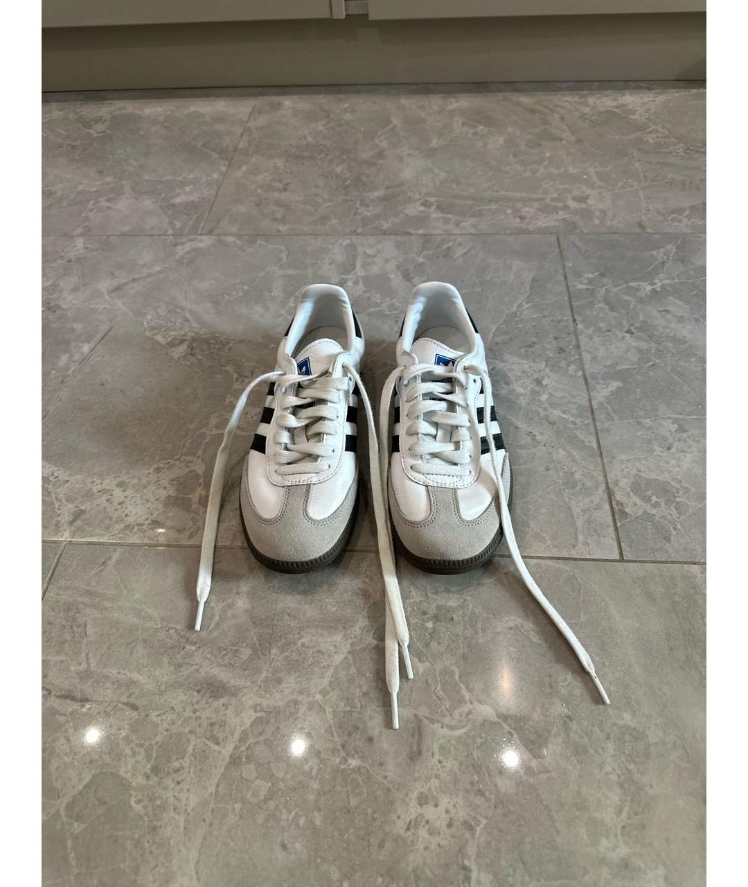 ADIDAS Белые кеды из искусственной кожи, фото 2