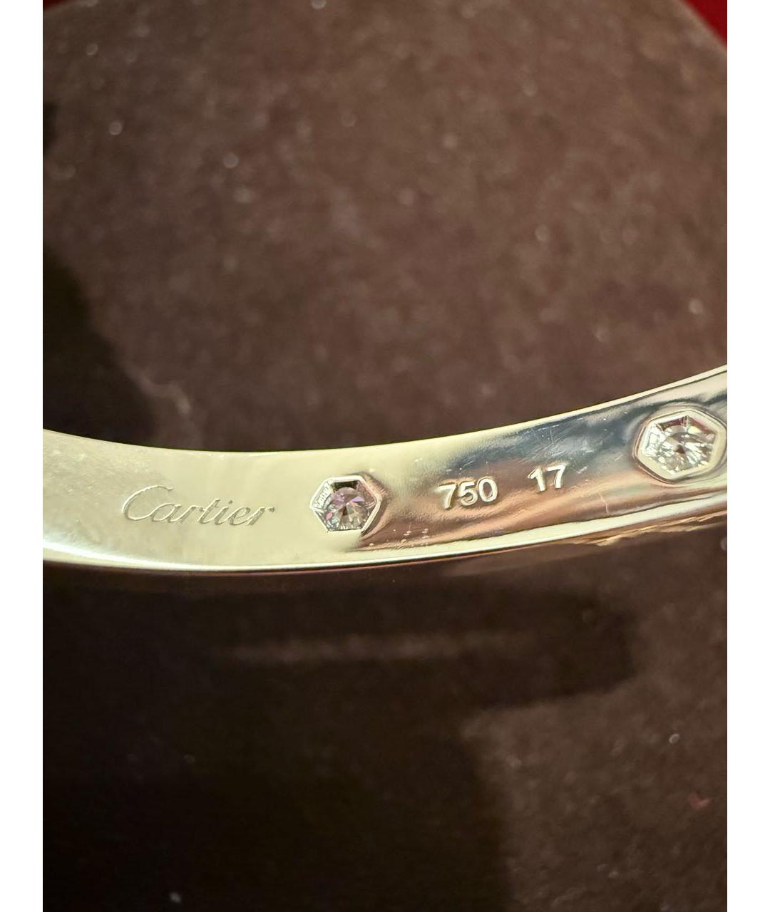 CARTIER Серебрянный браслет из белого золота, фото 5