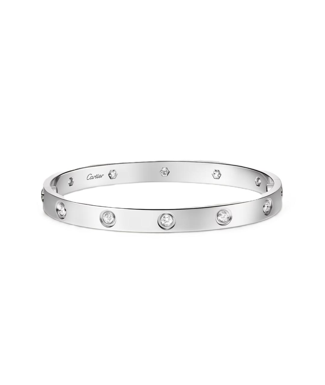 CARTIER Серебрянный браслет из белого золота, фото 1