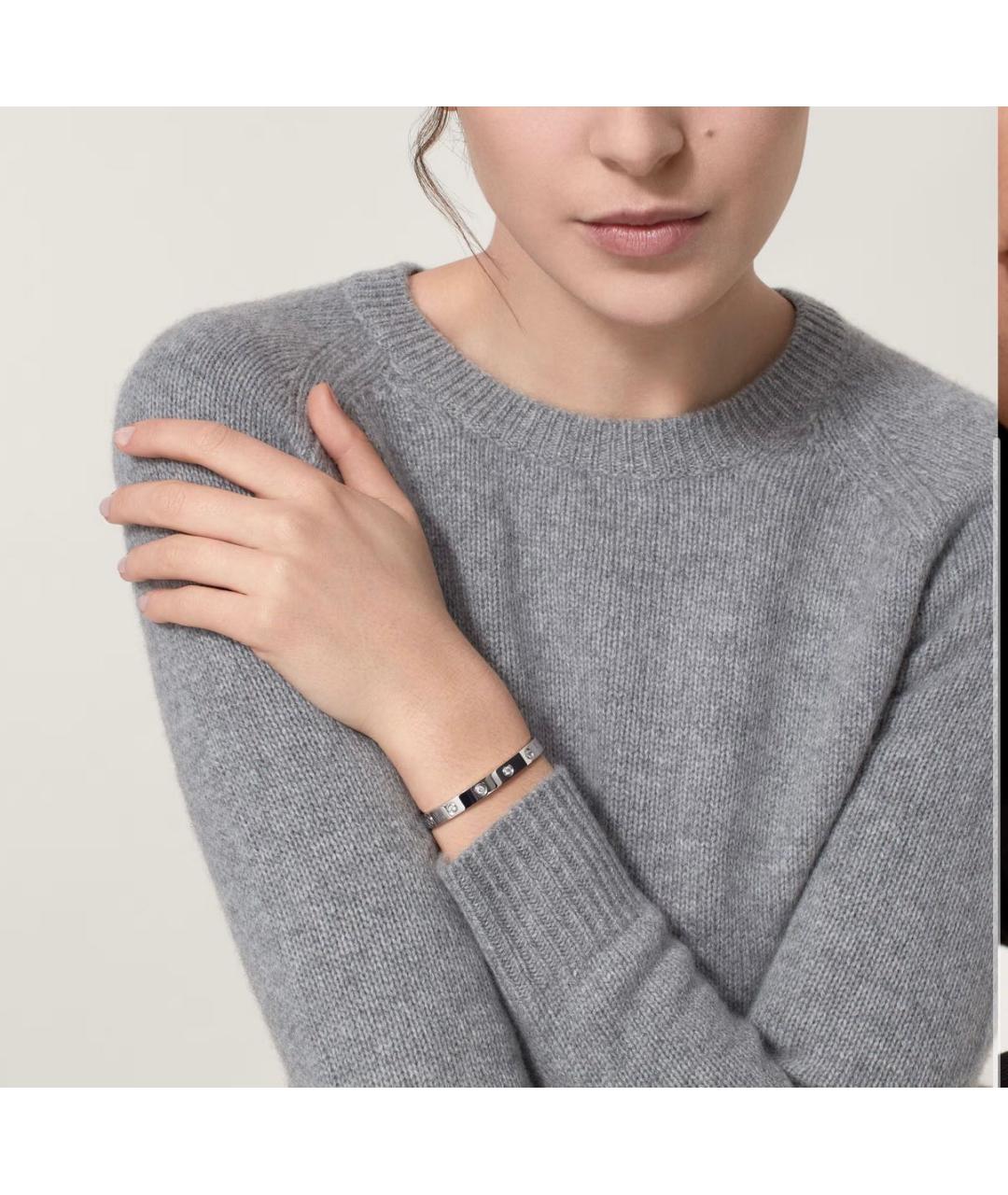 CARTIER Серебрянный браслет из белого золота, фото 7
