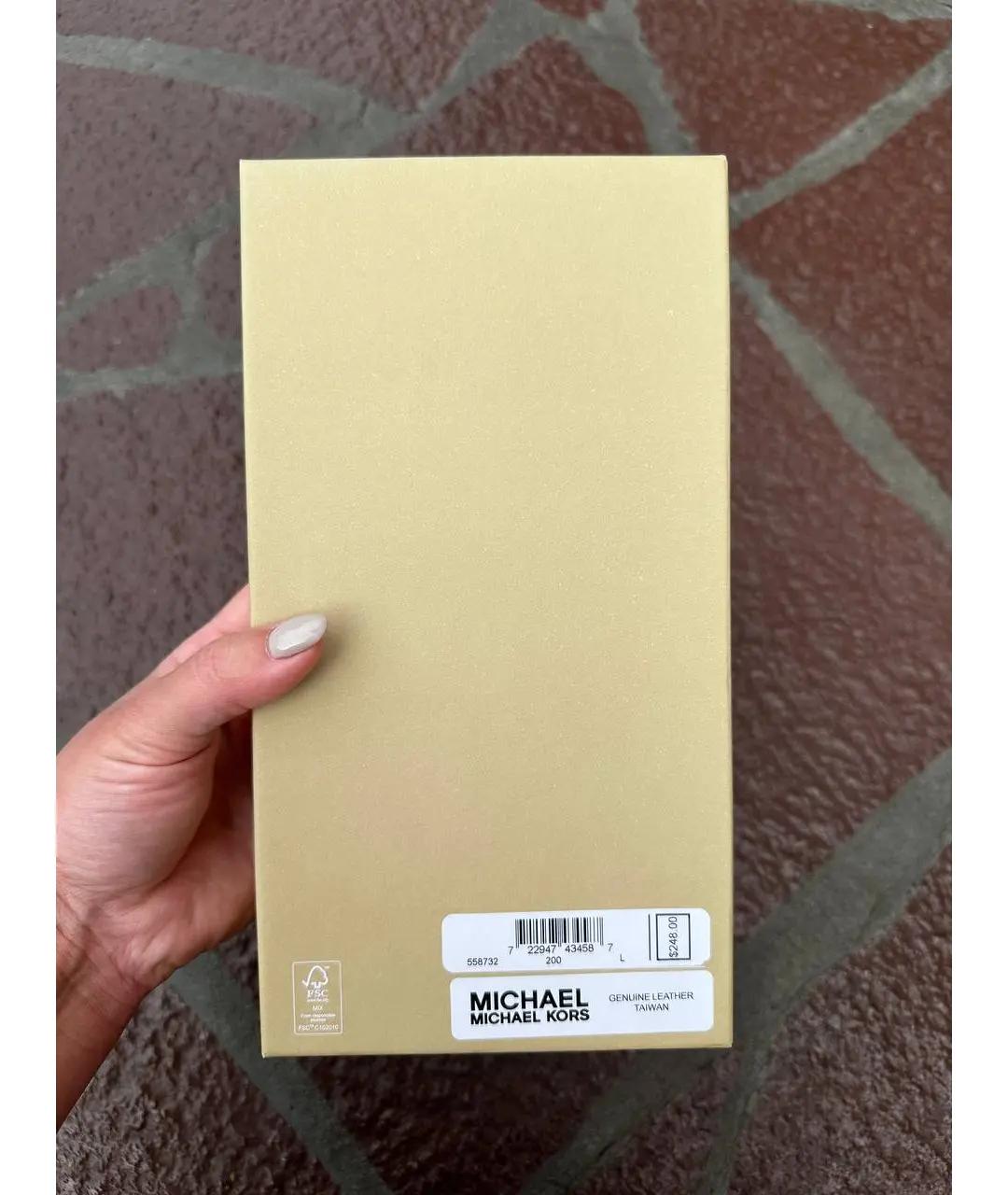 MICHAEL KORS Бежевый ремень, фото 6