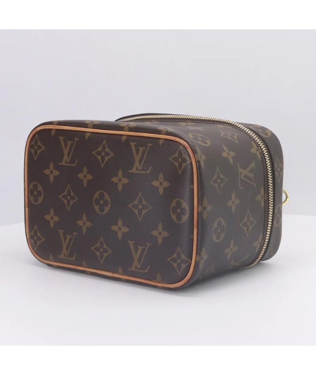LOUIS VUITTON Коричневая косметичка, фото 4