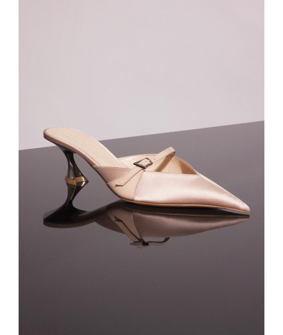 MUGLER Бежевые мюли, фото 2