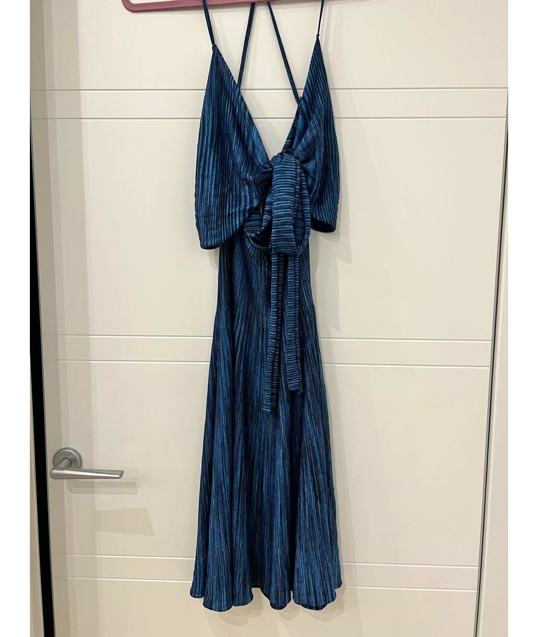 JACQUEMUS Синее вискозное повседневное платье, фото 6