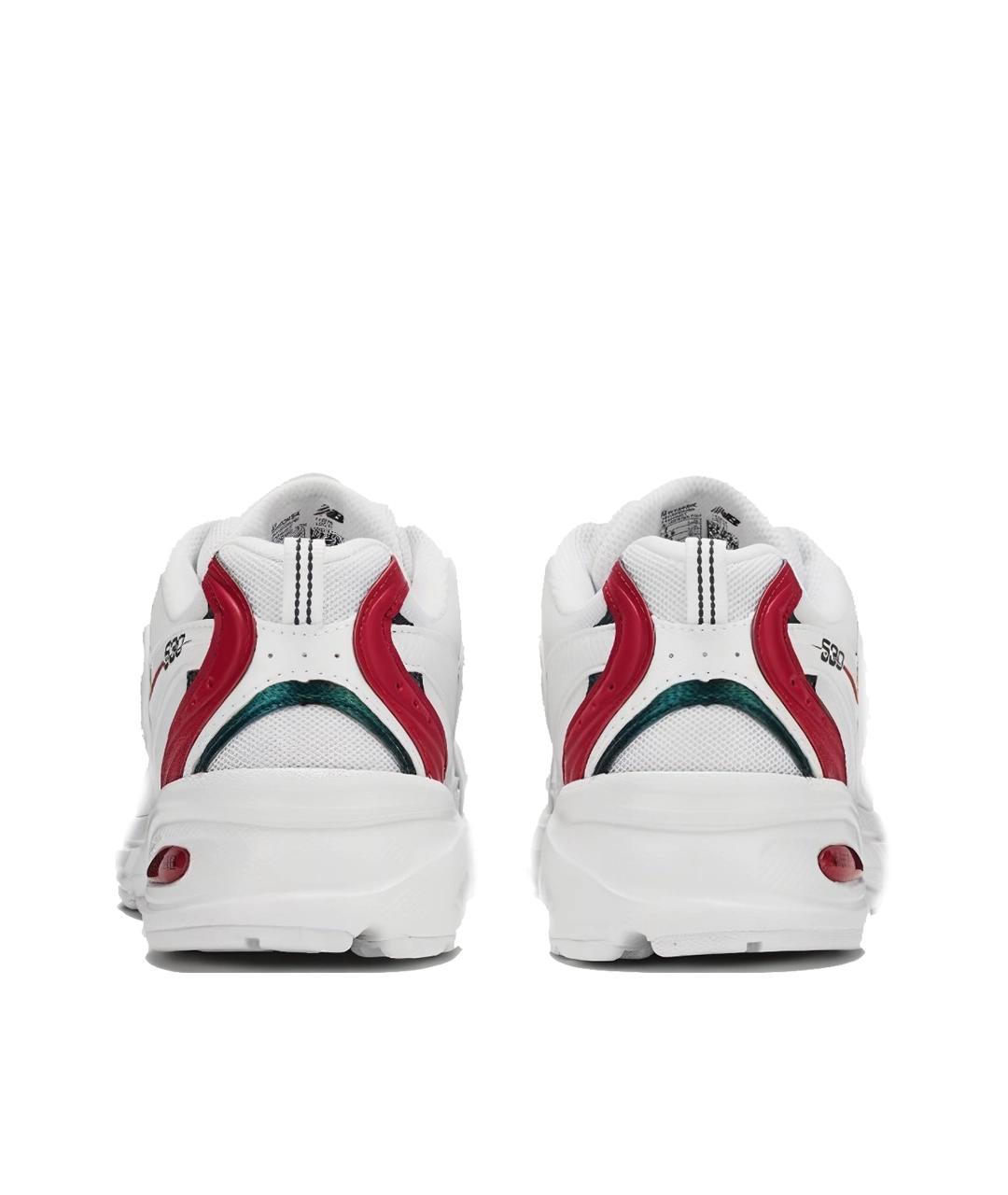 NEW BALANCE Белые текстильные кроссовки, фото 3