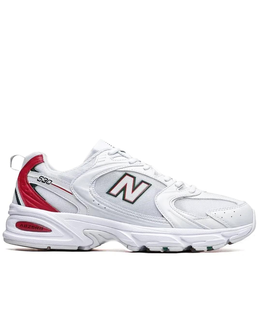 NEW BALANCE Белые текстильные кроссовки, фото 1