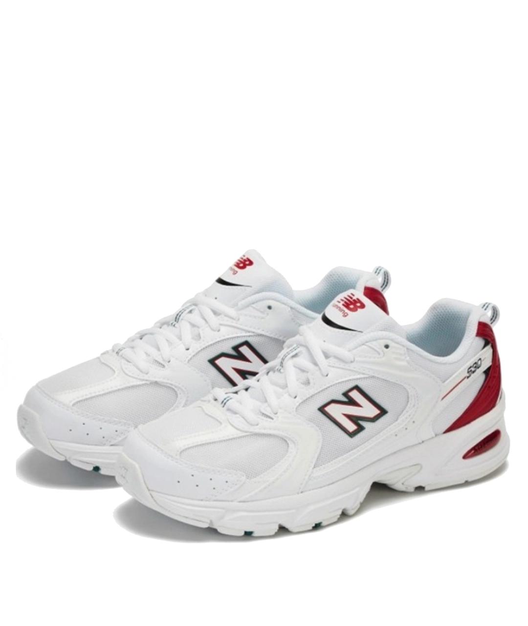 NEW BALANCE Белые текстильные кроссовки, фото 2