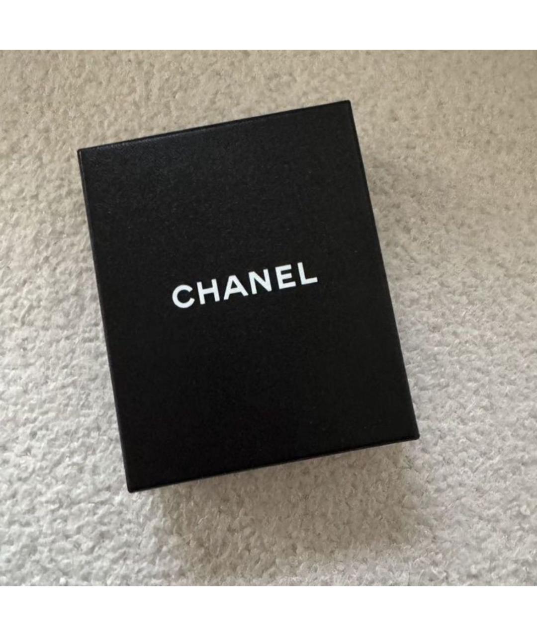 CHANEL Черное пластиковое кольцо, фото 4
