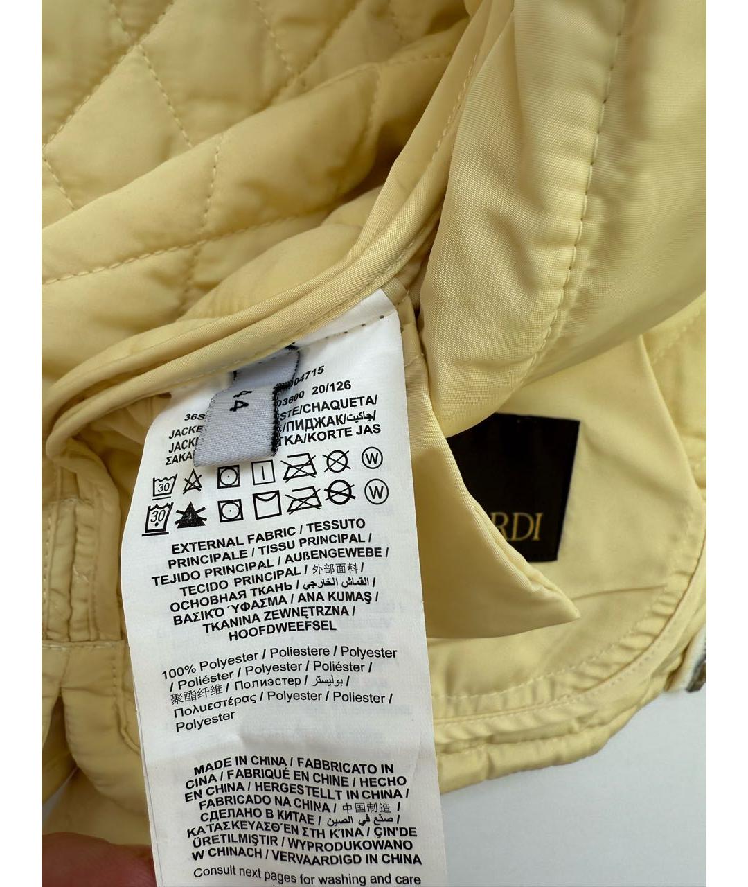 TRUSSARDI Желтая куртка, фото 4