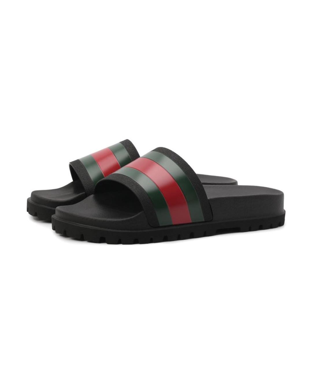 GUCCI Мульти резиновые шлепанцы, фото 2
