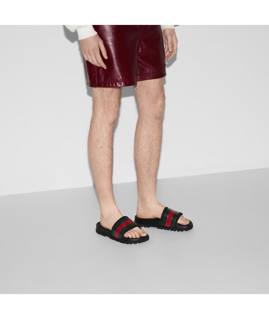 GUCCI Мульти резиновые шлепанцы, фото 3