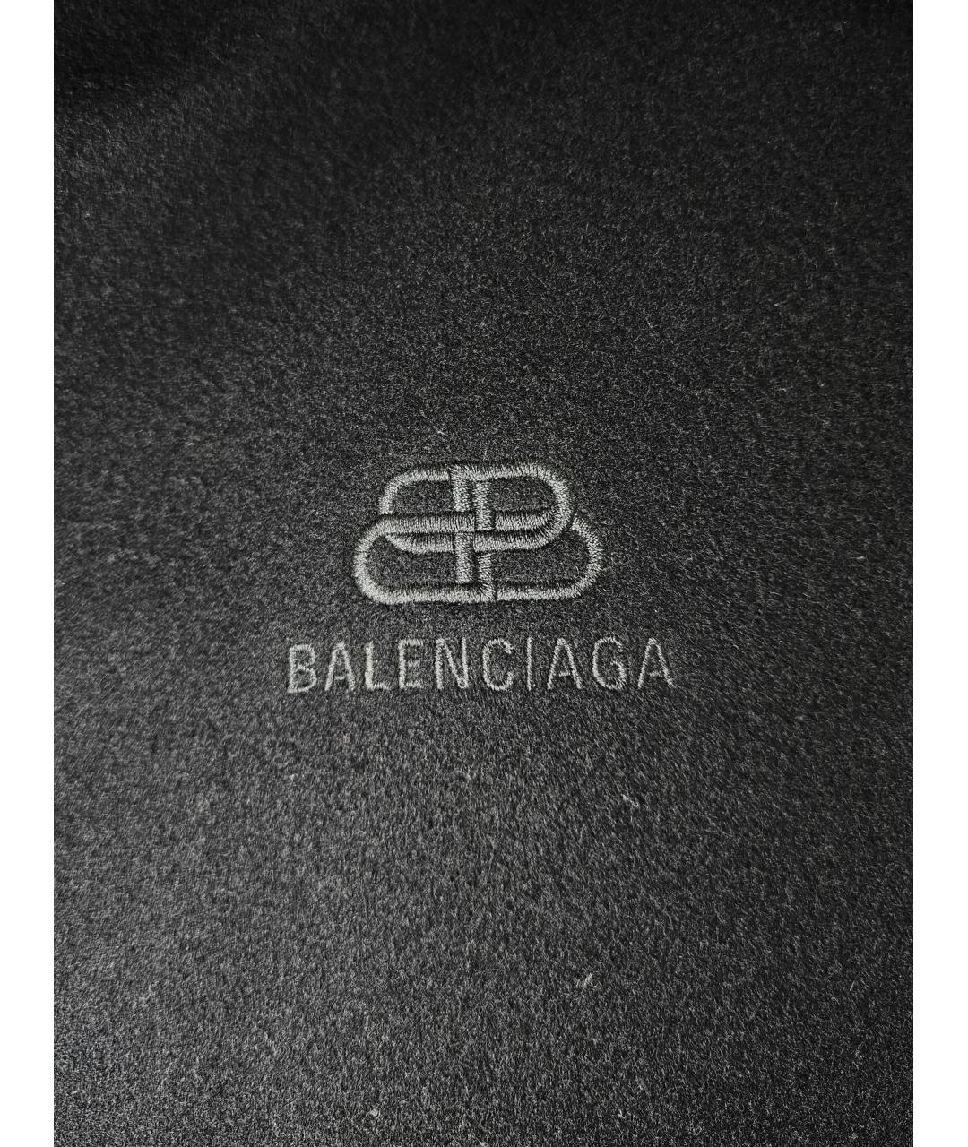 BALENCIAGA Черное шерстяное пальто, фото 5