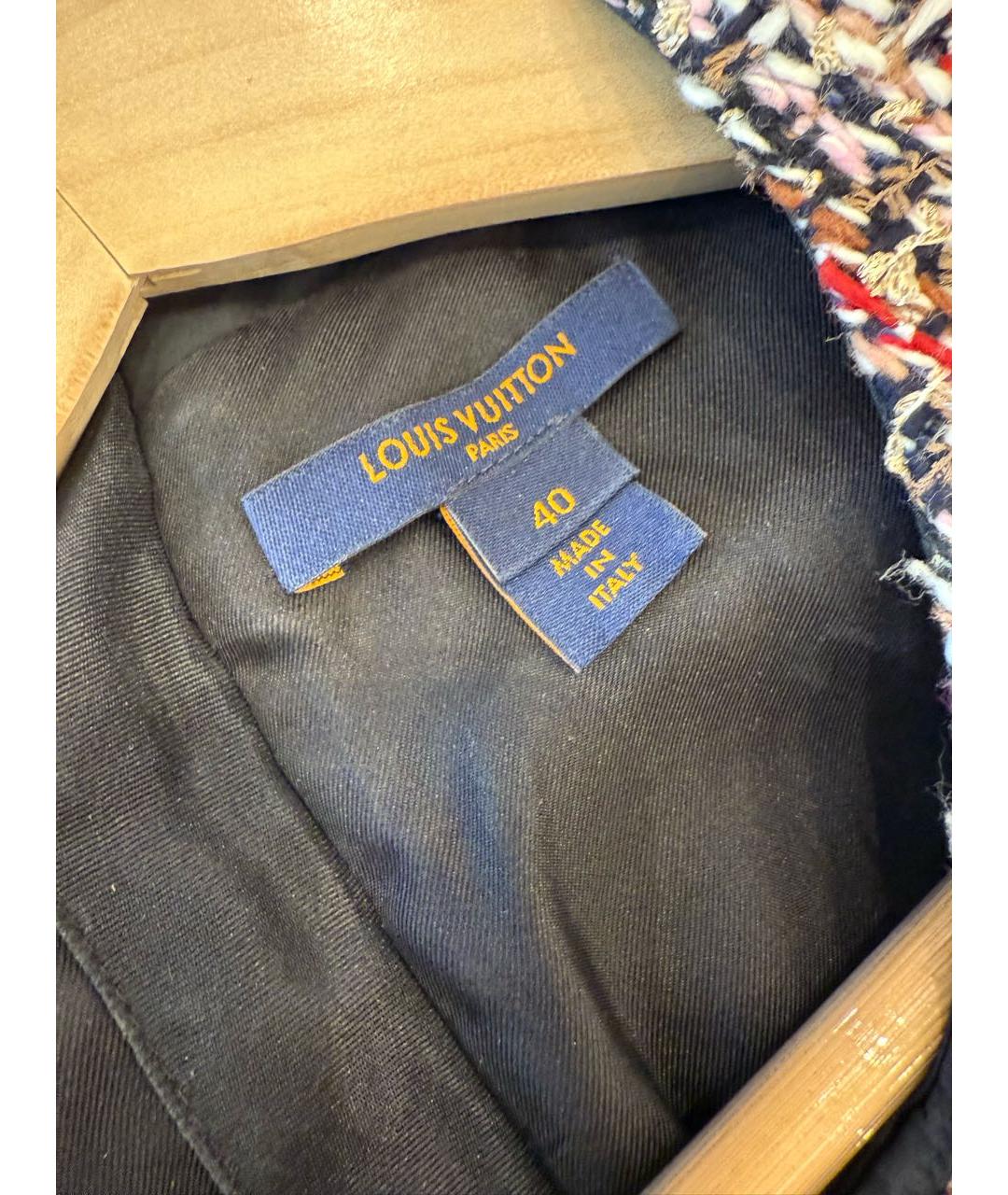 LOUIS VUITTON Золотое твидовое коктейльное платье, фото 5