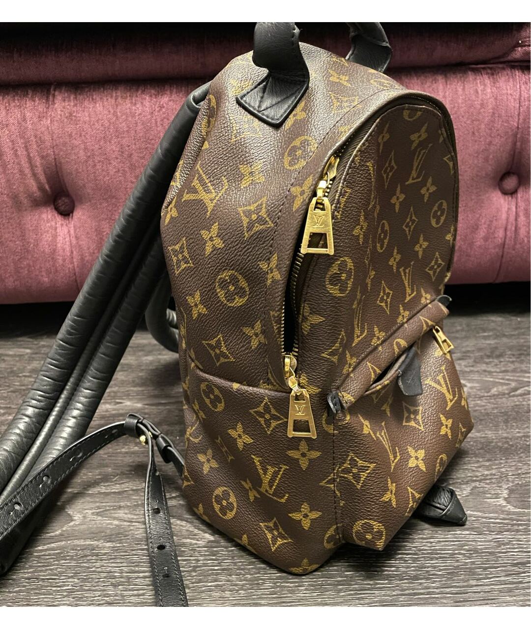 LOUIS VUITTON PRE-OWNED Коричневый кожаный рюкзак, фото 2