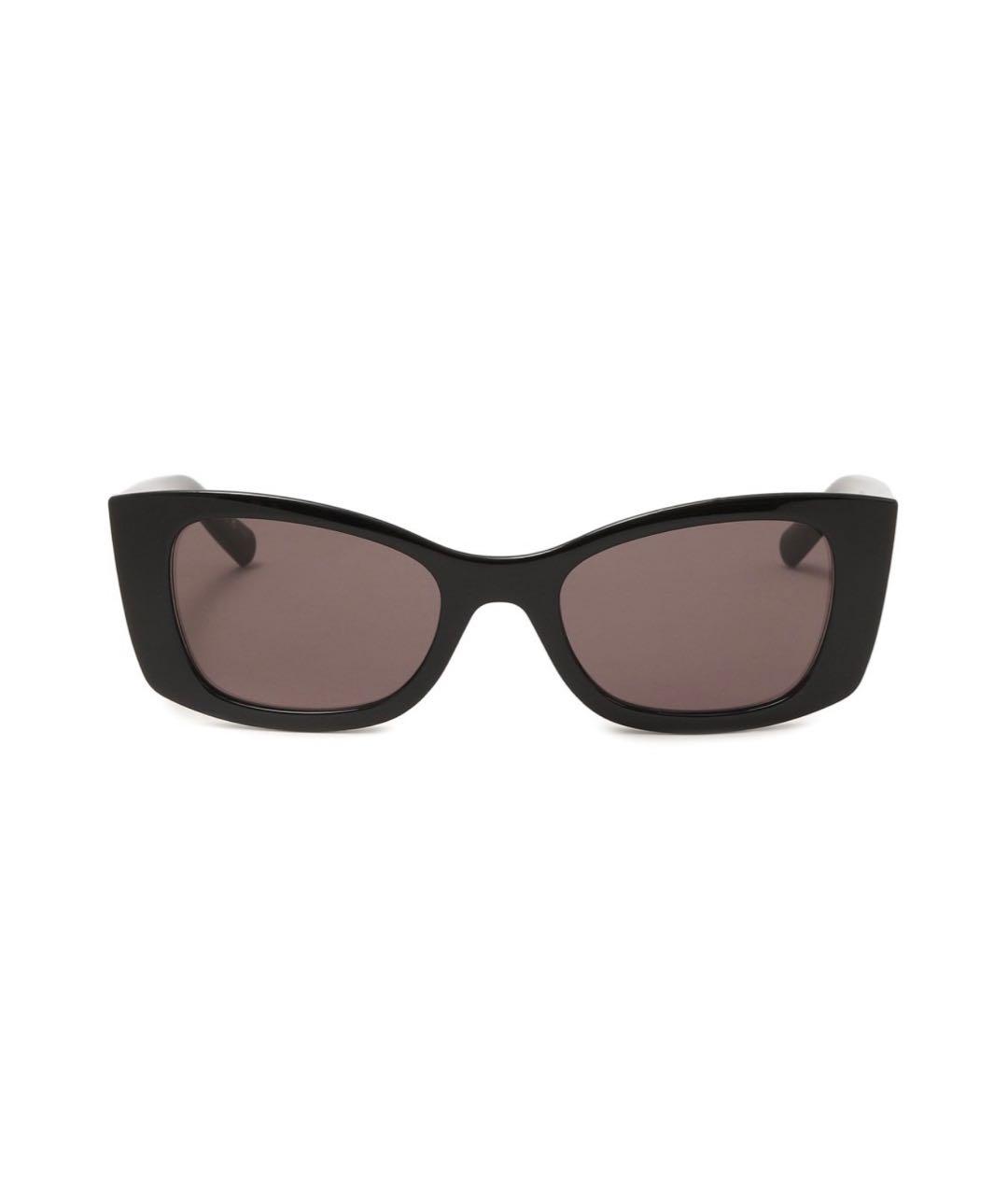 SAINT LAURENT Черные пластиковые солнцезащитные очки, фото 1