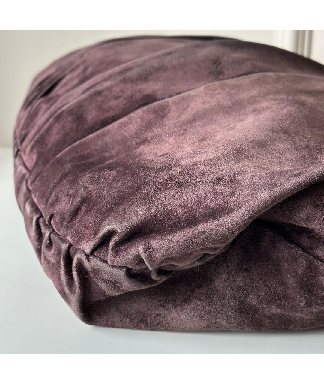 GUCCI Фиолетовая замшевая сумка тоут, фото 7