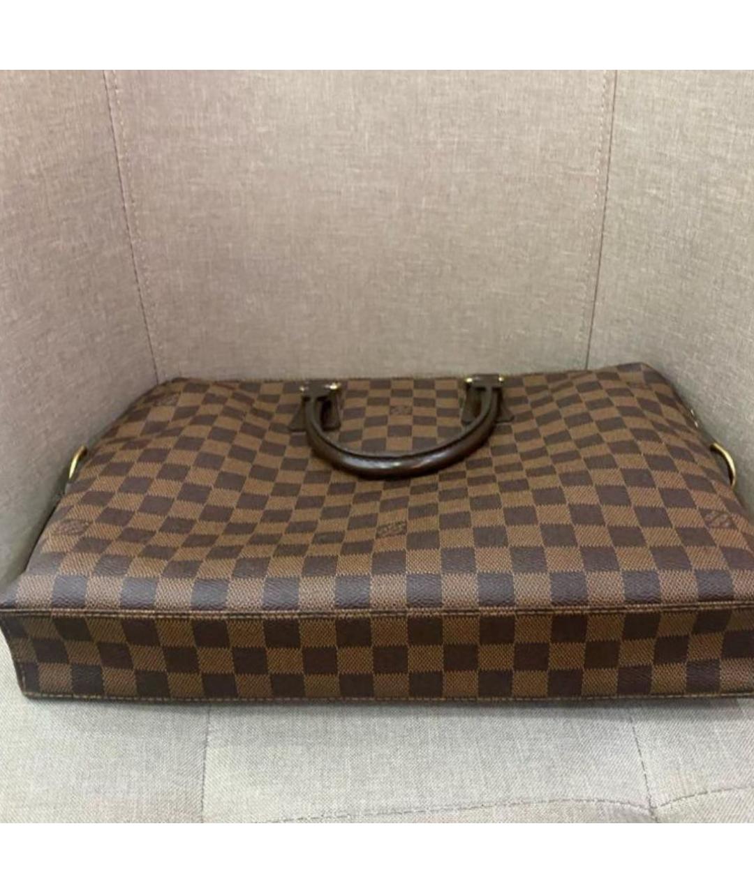 LOUIS VUITTON Коричневый портфель, фото 6