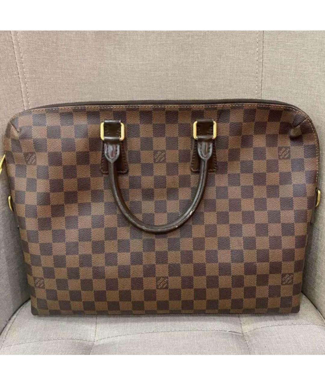 LOUIS VUITTON Коричневый портфель, фото 4