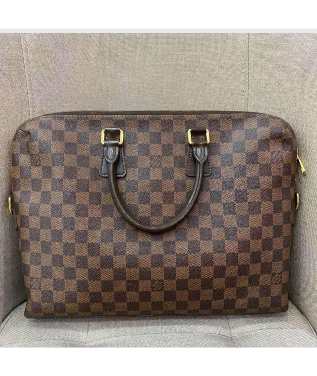 LOUIS VUITTON Коричневый портфель, фото 9