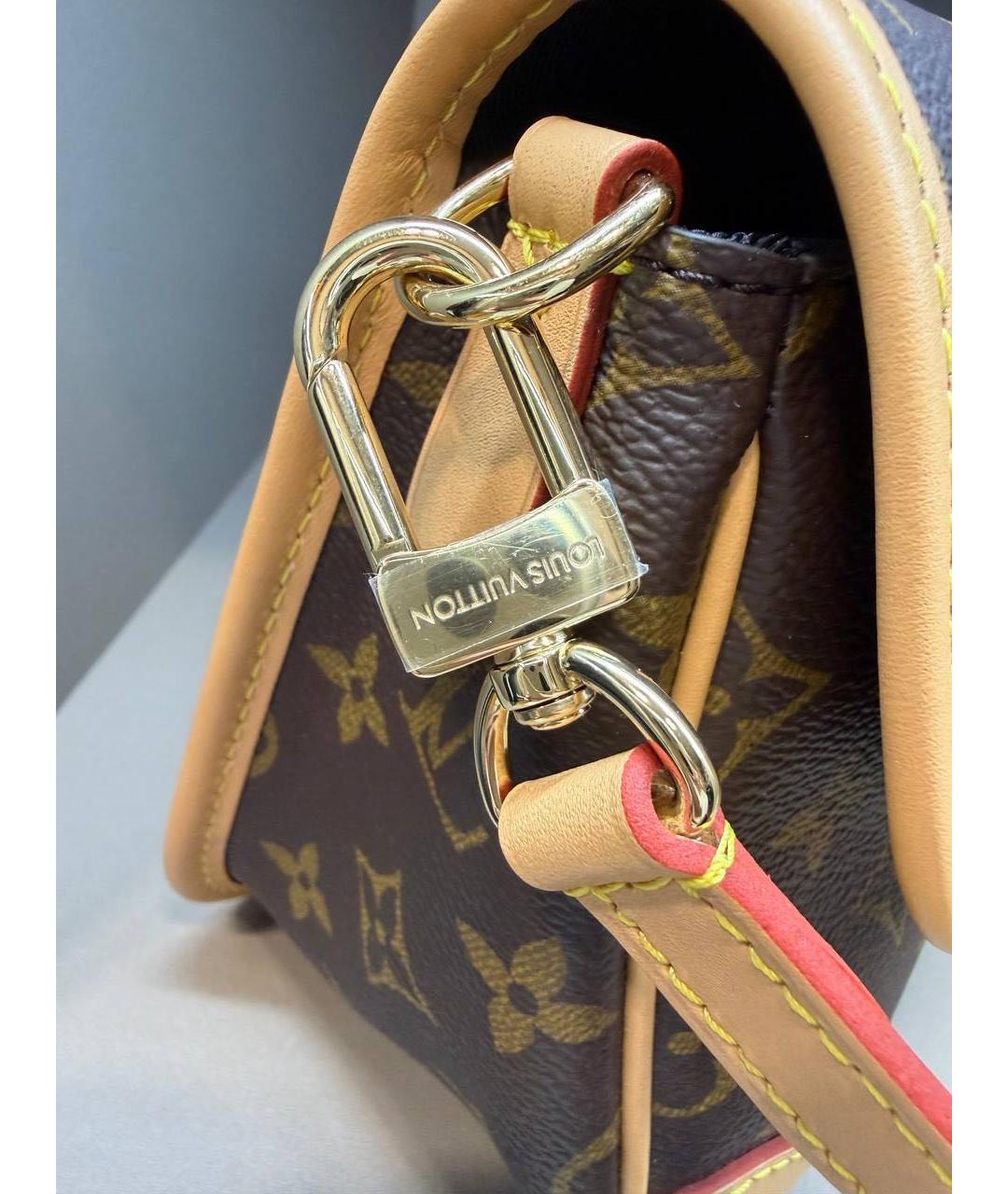 LOUIS VUITTON Коричневая сумка через плечо, фото 4
