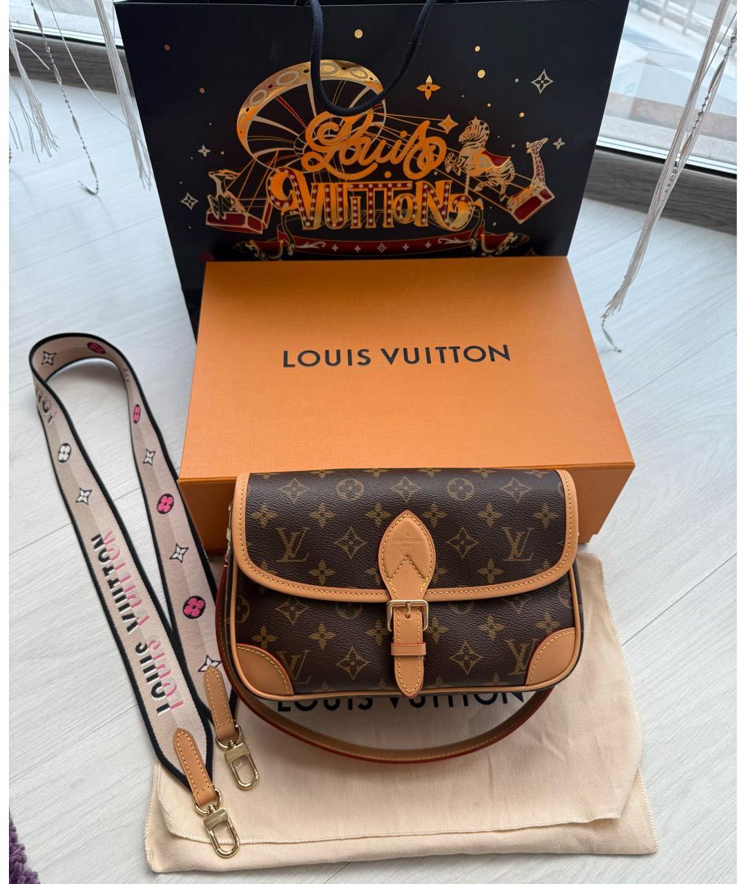 LOUIS VUITTON Коричневая сумка через плечо, фото 2