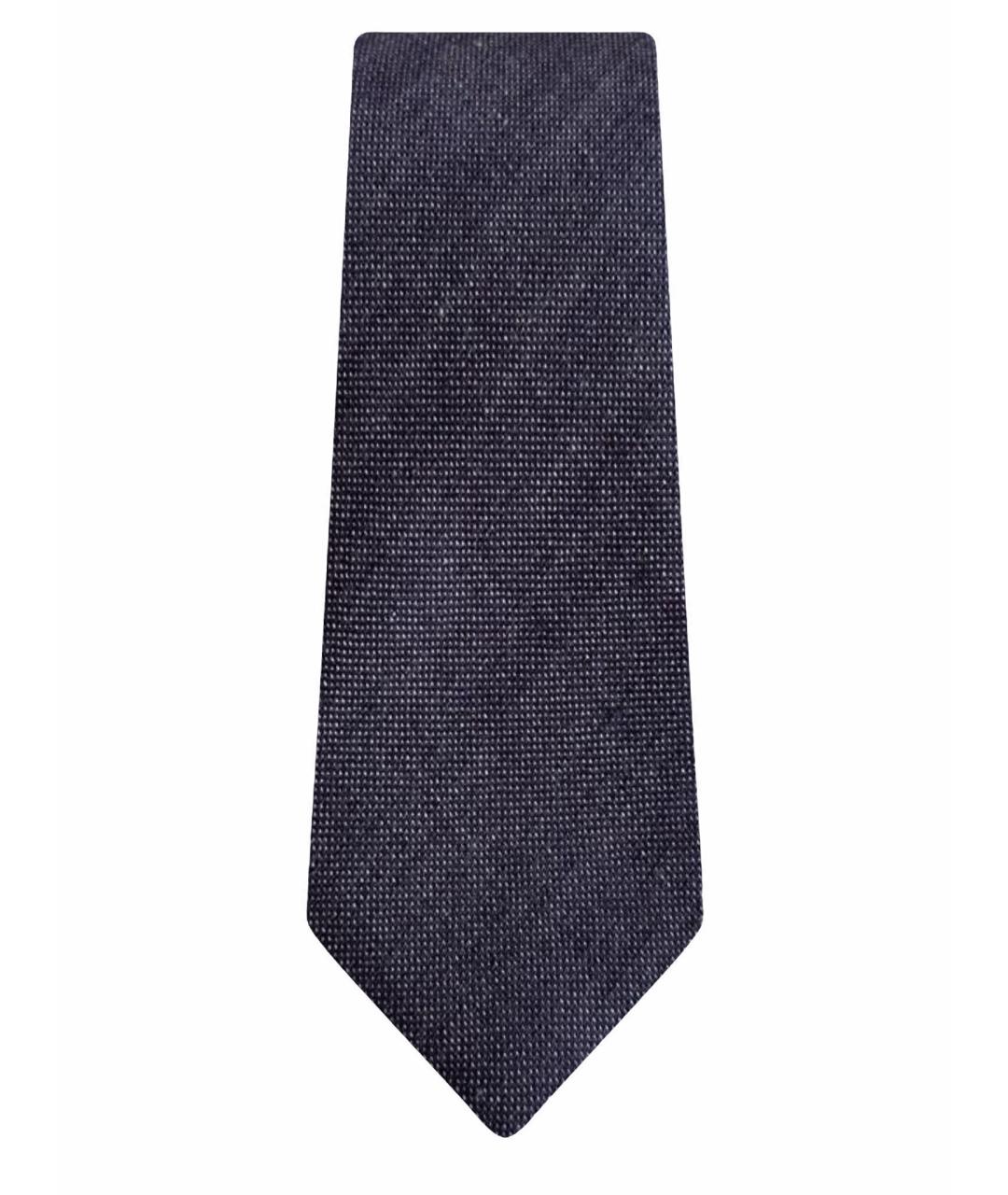 CORNELIANI Фиолетовый шерстяной галстук, фото 1