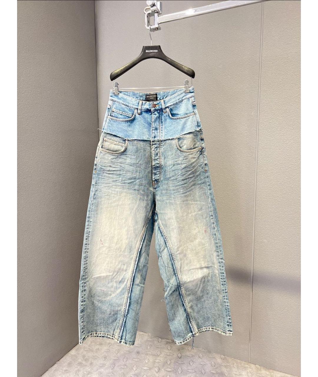 BALENCIAGA Голубые джинсы клеш, фото 5