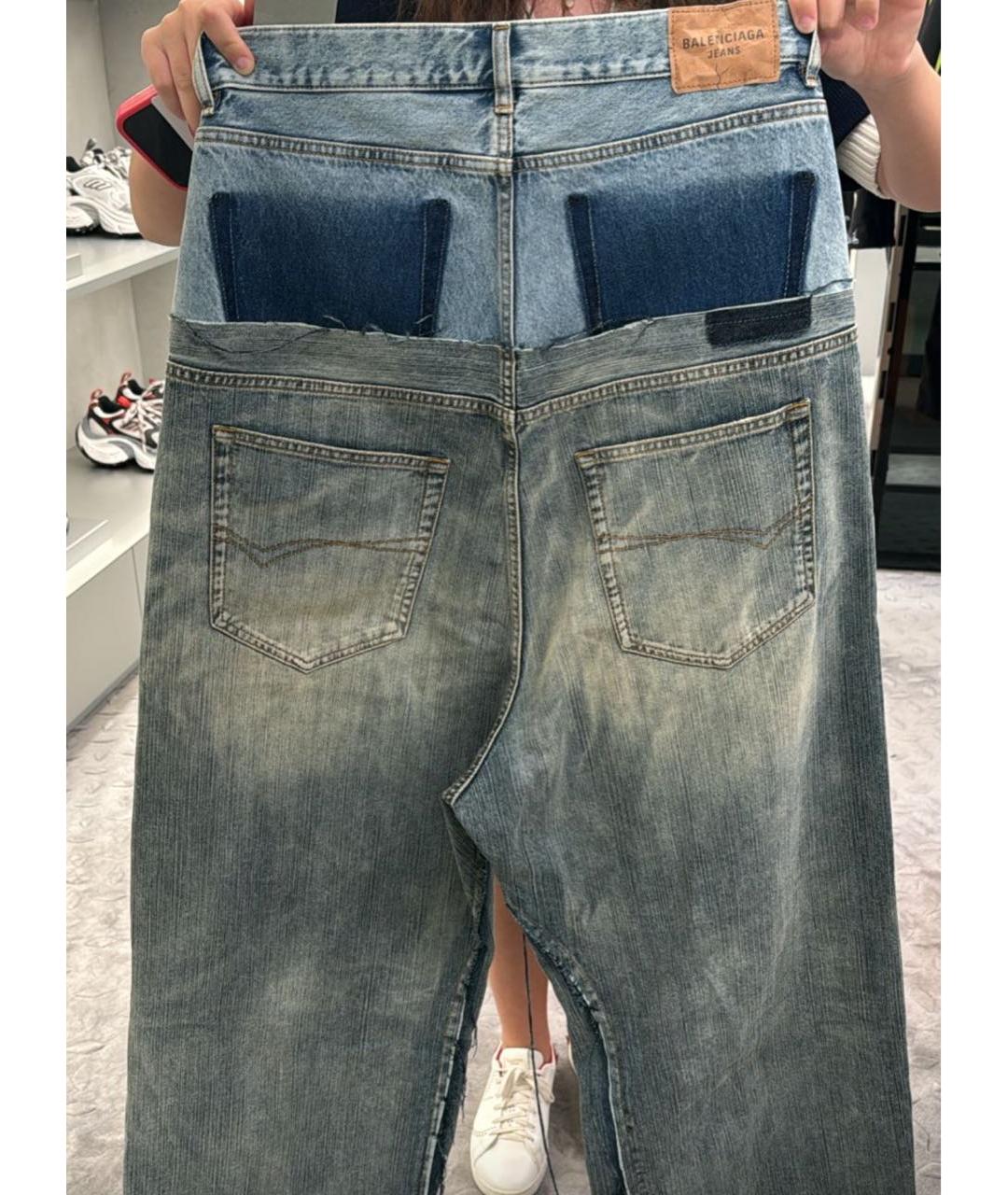 BALENCIAGA Голубые джинсы клеш, фото 3