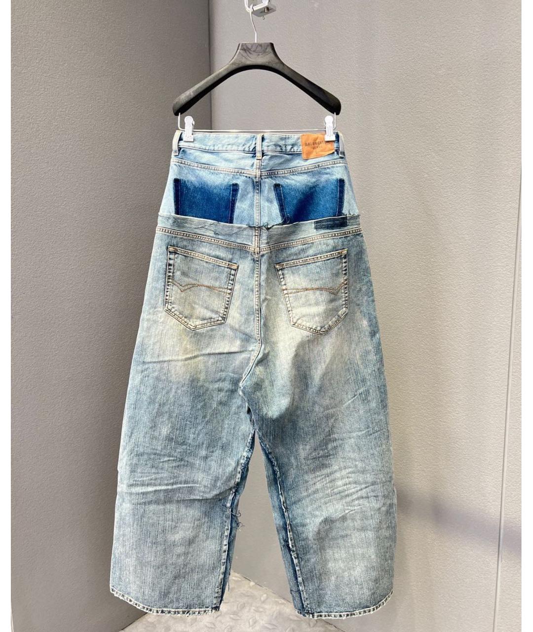 BALENCIAGA Голубые джинсы клеш, фото 2